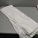 White Linen Sheer Curtains 120 Inches Long 100 Inch Wide for Living Dining Room Privacy Light Filtering Back Tab Off White Curtain 120 Inch Length for Sliding Door Bedroom 10FT(1 Panel, W100xL120)