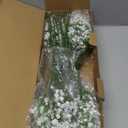 Elyum Babys Breath Artificial Flowers, 25 Pcs Long Stem Baby Breath Flowers Artificial Bulk, Real Touch White Fake Babys Breath Gypsophila for Wedding Bouquet Floral Arrangement Home Decor