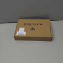 M MAELREG Mens Striped Golf Shirts Short Sleeve Silk-Like Touch Water-Resistant Breathable Soft Collared Polo Shirts for Men (3X-Large)