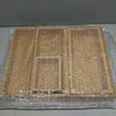 Bamboo Drawer Organizer Boxes, 5 PCS Junk Drawer Organizer, Wooden Storage Trays for Kitchen, Bathroom, Office, Makeup