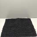 Arotive Luxury Chenille Bathroom Rug Mat, Extra Soft Thick Absorbent Shaggy Bath Rugs, Non-Slip Machine Wash Dry, Plush Bath Mats for Bathroom, Shower and Tub, 24x16, Black