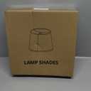 Lampshades Set of 2, 11.6" Top x 12.6" Bottom x 9.5" High, Drum Lamp shadesMedium Lamp shade, Beige Lampshade Natural Linen Hand Crafted