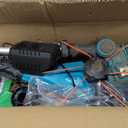 25000 RPM Electric Weed Wacker, 8000mAh Battery, 12 Brushless Cordless 4-in-1 Brush Cutter/Weed Eater/String Trimmer/Grass Trimmer, Electric String Trimmer 2 Batteries and Charger(Blue)