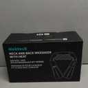 Nekteck Shiatsu Neck Massager with Heat for Pain Relief Deep Tissue, Valentines Day Gifts for Him Her Relaxation Tools, FSA Eligible Back Shoulder Kneading Massage Pillow, HSA Eligible (NOT Cordless) (Black)