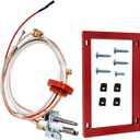Upgraded SP20075 SP20305A Pilot and Igniter Assembly Kit Compatible with Richmond Water Heater Pilot Assembly, for PROTECH, GE, Rheem Natural Gas Water Heater Parts, Includes Burner Door Gasket