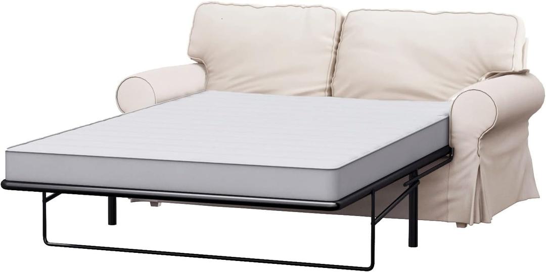 Custom Slipcover Replacement The Ektorp Two Seater Sofa Bed Cover Replacement is Custom Made for IKEA Ektorp 2 Seater Sleeper Only, A Quality Sofa Slipcover Replacement (Polyester Flax Beige)