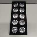 Pack of 10 Crystal Diamond Jewel Home Decor, Wedding Table Decoration, Glass Paperweight 40mm (1.6in)