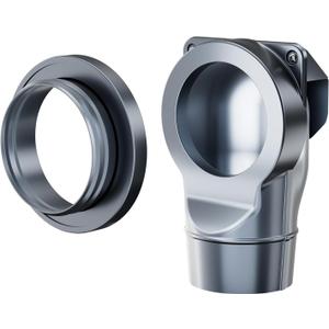 Magnetic Dryer Vent Coupling Easy to Clean Quick Connector Airtight Seal Dryer Vent Connector Kit Including a 2.6ft 4" Duct and two Clamps, DV90