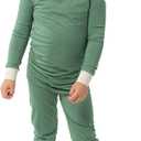 Warm Cuddles Soft Viscose from Bamboo Pajamas for Kids - Toddler Pajamas for Boys & Girls - Two Piece Set PJs (7-8 Years, Green)