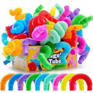 JOYIN 9 Pack Pop Tubes, Sensory Toys (Large) Fidget Toys Party Favors - 9 Colors, Creativity Learning & Fun for Toddler Kids - Perfect for Party, Goodie Bags Stuffers, Classroom School Reward JOYIN 9 Pack Pop Tubes, Sensory Toys (Large) Fidget Toys Party Favors - 9 Colors, Creativity Learning & Fun for Toddler Kids - Perfect for Party, Goodie Bags Stuffers, Classroom School Reward