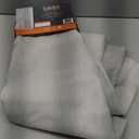 SUN+BLK Bradley Total Blackout Curtain Textured Thermal Insulated 1 Panel with Rod Pocket, Khaki, 52x84, Wide Width