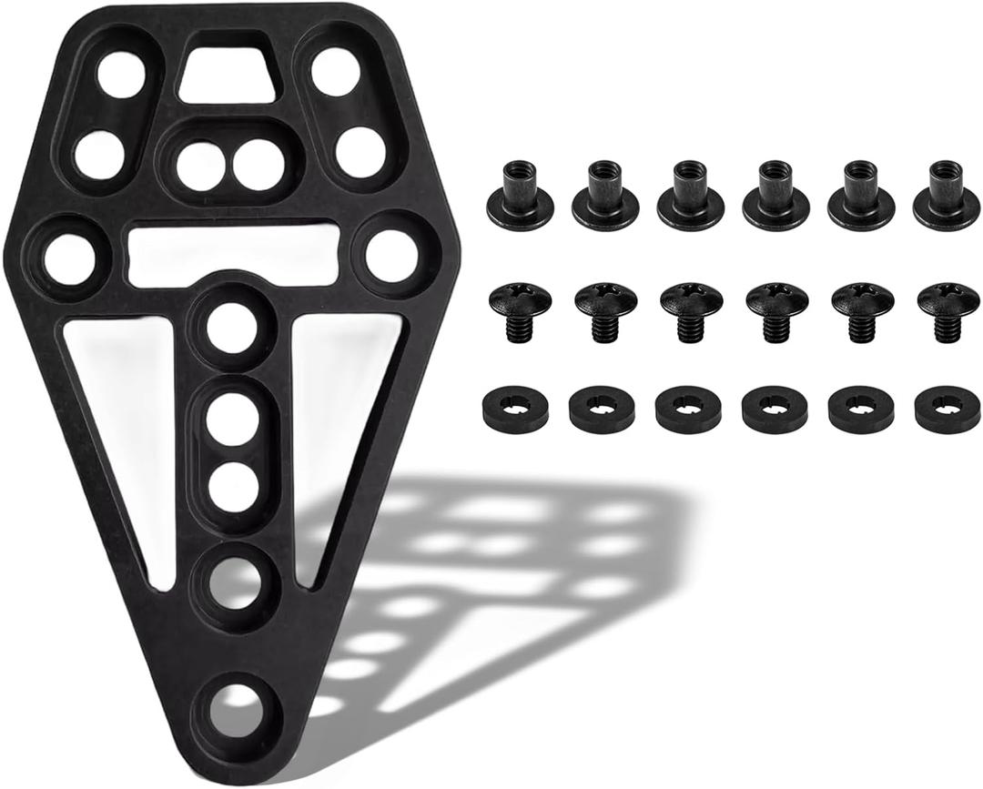 Holster Adapter, Cross Platform Conversion Kit, Molle Ride Holsters Mount, for Safari Series/Hawk Omnivore Holster/Drop Leg Platform/T-Series/Serpa Systems, Double-Sided Use (Billet Aluminum Modular)