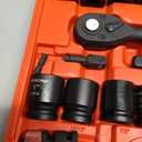 1/2" Drive Socket Wrench Set: 25-Piece SAE & Metric Impact Socket Ratchet Wrench Tool Set Socket Assortment with Storage Box for Repair Mechanic Garage