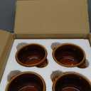 French Onion Soup Crocks, 4 Pack 16 Oz French Onion Soup Bowls Oven Safe, Large Ceramic Soup Bowl with Handles