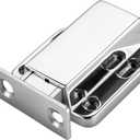 Touch Latch Magnetic Push to Open Heavy Duty Closure Latches Metal Alloy Push Release Hardware Pack for Large Doors Kitchen Wardrobes Closets Drawers Cabinets 1.9 x 1.6 inch