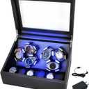 hightall Luxury Automatic Watch Winder for Rolex/Omega/Cartier for Automatic Watches with Whisper-Quiet Motor (<5dB), Anti-Scratch Memory Foam & Stable Base