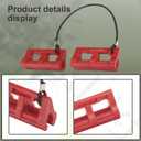 4" Steer Stop Outboard Hydraulic Steering Lock for Outboard Motor Trailering/Transport 1 Pair Red