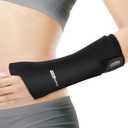 Comfitech Wrist Ice Pack Wrap for Hand, Thumb & Arm with Extended Coverage, Carpal Tunnel Cooling Sleeve for Better Putting On & Off, Cold Gloves Reusable, Medium (Black)