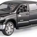 OANMYJJO Toy Pickup Trucks for Boys 1/32 Tundra Diecast Cars ModelZinc Alloy Toy Pickup Truckwith Sound and LightPull BackBirthday Gifts for Kids Ages 3 Year and UPBlack