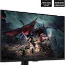 SAMSUNG 32-Inch Odyssey G50D Series QHD Fast IPS G-Sync Compatible Gaming Monitor, 1ms, VESA DisplayHDR 400, 180Hz, AMD FreeSync, Adjustable Stand, Eye Saver Mode, LS32DG502ENXZA, 2024