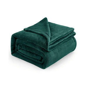 Blankets Emerald Green - Bed Blanket Soft Lightweight Plush Fuzzy Cozy Luxury Microfiber, 70×90 inches