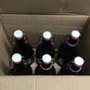 16oz - Swing Top Glass Bottles, Flip Top Glass Water Bottles for Fermentation, Kombucha, Oil, Vinegar, Vanilla Extract, Juice, Tea, Wine - Beer Brewing Bottle, 6 Pack