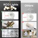 KCO Lighting 8-Light Glass Sputnik Chandelier Light Modern Gold Chandeliers Pendant Light Fixture Vintage Globe Ball Ceiling Flush Mount Light Fixture Kitchen Island, 36.6"L x 36.6"W x 9.6"H
