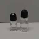 2PCS Glass Empty Roller Bottles with Plastic Roller Ball, Deodorant Roll On Bottles Containers Leak Proof Massage Roller Ball Bottles with Cap For Essential Oils Perfume Cosmetics (30ml+50ml)