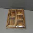 Rustic 8 Piece Wood Desk Drawer Organizer Tray, Nightstand Organizer, 4 Size Wooden Drawer Divider Organizer Set For Office Vanity Makeup Jewelry Bedroom Clothes Storage(Natural)