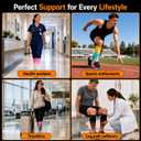 Doc Miller Calf Compression Sleeve for Men & Women – 20–30 mmHg Graduated Compression, Footless Compression Socks Alternative for Running, Shin Splints, Swelling, Varicose Veins –Calf Support, 1 Pair