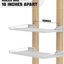 Ultrawall Wall Mounted Storage Shelf for Garage, 2 Pack Metal Shelf Rack, Heavy-Duty Wall Organizer Shelves Suitable for Shop, Shed, Garage 23.5inch x 12inch(White), 23.5 inches by 12 inches
