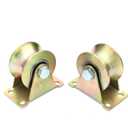 2 Pcs 2" U-Groove Track Wheel, Sliding Door Roller, for Track Sliding Doors and Mechanical Carts (Color Galvanizing)