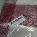 IULEE Pack of 2 Farmhouse Checkers Buffalo Plaids Polyester Linen Soft Soild Square Throw Pillow Covers Home Decor Outdoor Cushion Case for Sofa Bedroom Outdoor 20 x 20 Inch Red and White