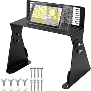 Universal Dual Graph Fish Finder Mount, Fish Finder Graph Mount for Boat, Adjustable Bottom Angle, Compatible with Garmin/Lowrance/Humminbird and More Marine Electronics