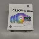 Thermalright TL-C12CW-S X5 CPU Air Fan, 120mm Silent Computer Case Cooler Fan, with S-FDB Bearing, up to 1550RPM Speed PC Cooling,5-Packs,White ARGB