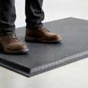 Nisorpa Anti Fatigue Mats Industrial 2' x 5' Ergonomic Standing Mat 15/16" Extra Thick Heavy Duty Commercial Diamond Plate Support Shop Floor Mat for Leg & Back Pain, Grey