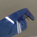 COASION Wrap Around Sunglasses for Women Men Trendy Rimless Futuristic Shades Y2k Shield Flat Top Fashion Eyeglasses (A8 Clear Blue / Gradient Blue)