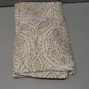 Elrene Home Fashions Savannah Boho Paisley Water- and Stain-Resistant Vinyl Tablecloth with Flannel Backing, 70 Inches X 70 Inches, Round, Taupe