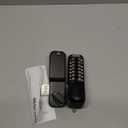 VEVOR Mechanical Keyless Entry Door Lock, 14 Digit Keypad, Outdoor Gate Door Locks Set with Surface-Mounted Latch, Water-Proof Zinc Alloy, Keypad and Knob, Easy to Install, for Garden, Garage, Yard (Black)