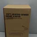 Sewer Hose With Heated Sleeve Avoid Freezing At -45F, Blue Rv Sewer Hose Kit Sewer Hose For Rv Camper/Rv Accessories (20FT)