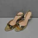 Susanny High Heels for Women Pointed Open Toe Strappy Chunky Block Heels Ankle Strap Stiletto Kitten Heeled Sandals Wedding Bridal Party Prom Sexy Dress Shoes, Size: 8