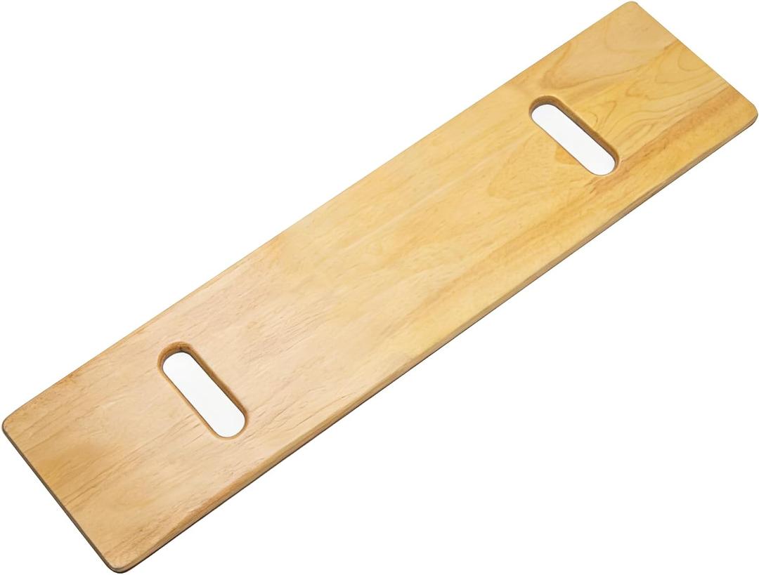 Wooden Slide Transfer Board with Handles, 500 lb Capacity Heavy Duty Slide Boards for Transfers of Seniors and Handicap