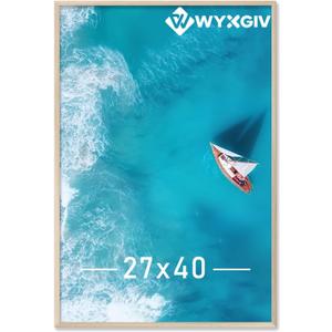 Natural 27x40 Picture Frame Lightweight yet Durable Frame Wall Hanging