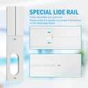 YoleShy Portable Air Conditioner Window Kit with Coupler Adjustable Window Seal for AC Unit, Sliding AC Vent Kit for Exhaust Hose, Universal for Ducting with 5.9 Inches Diameter