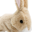 HollyHOME Plush Rabbit Easter Electronic Interactive Toy Jumping,Wiggle Ears,Mouth Moving Bunny Toy 7 Inches Tan Gifts for Kids