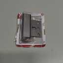 Prime-Line U 10827 Door Reinforcement Lock  Add Extra, High Security to your Home and Prevent Unauthorized Entry  3 In. Stop, Aluminum Construction, Satin Nickel (Single Pack)