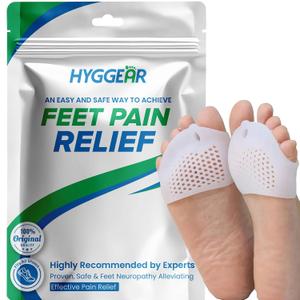 Silicone Toe Separator, Toe Spacer for Overlapping Toes, Foot Pain Relief, Bunion, Hammer Toe, Plantar Fasciitis, Comfortable & Breathable for Women & Men