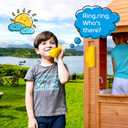 HAPPYPIE Toy Phone for Kids Swing Set Phone Pretend Phones and Learning Education Phones Plastic Telephone Creative Children Play Phone for Toddlers Baby Cell Phone Playhouse Phone (Yellow)