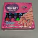 Nail Art Studio for Girls - Birthday Gift - Nail Polish Kit for Kids Ages 7-12 Years Old - Girl Gifts Ideas - Gift Set - Girly Stuff - Polish, Pens, Glitter, Stickers, Gems, Filer - 8 9 10 11 12 Year