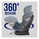 Chicco Fit360 SE ClearTex Rotating Convertible Toddler Car Seat with 360 Degree Rotation for Rear-Facing and Forward-Facing Usage (No Infant Insert Included) | Lupine/Purple,  EXP: 01/2034